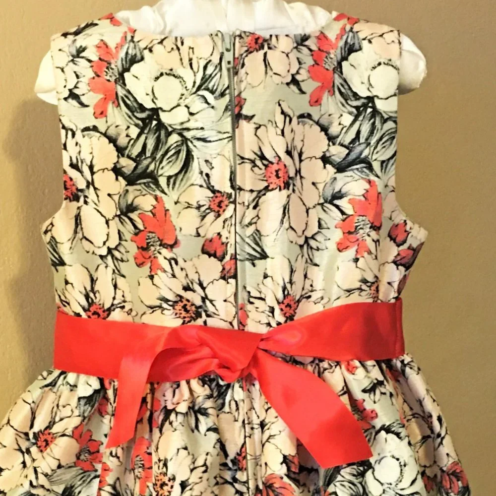 BONNIE JEAN Girls Floral Sleeveless Dress Size 4
